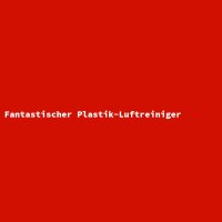 Fantastischer Plastik-Luftreiniger