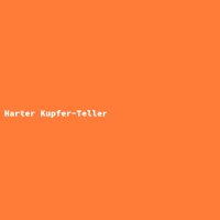 Harter Kupfer-Teller