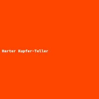 Harter Kupfer-Teller