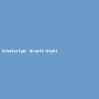Schmieriger Granit-Stuhl