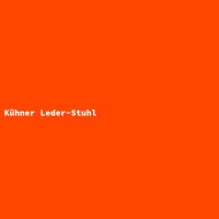 Kühner Leder-Stuhl
